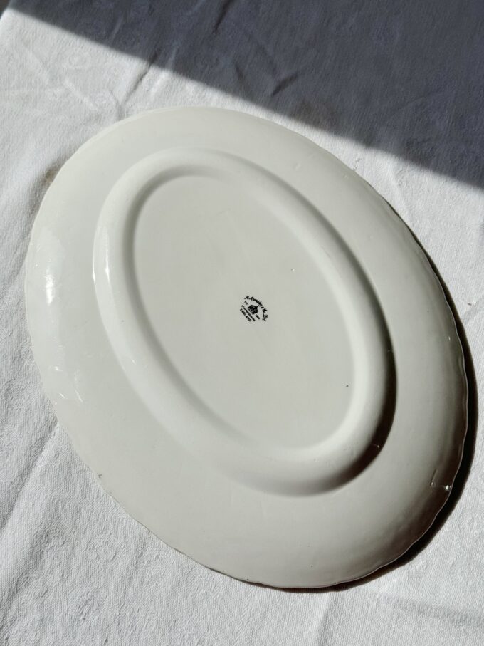 Vintage 1940s Floral ceramic dinner serving plate from Aynsley & Co England / 32 cm