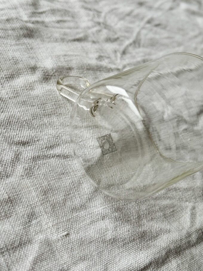 Vintage heat-resistant minimalist milk pitcher from JENA Schott-Mainz
