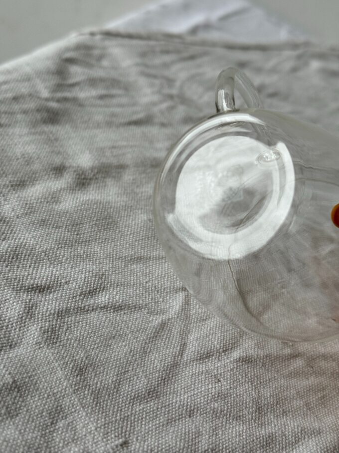 Vintage heat-resistant minimalist glass coffee cup