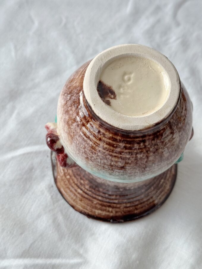 Small Vintage 1930s Art Deco German Drip Glaze ceramic vase