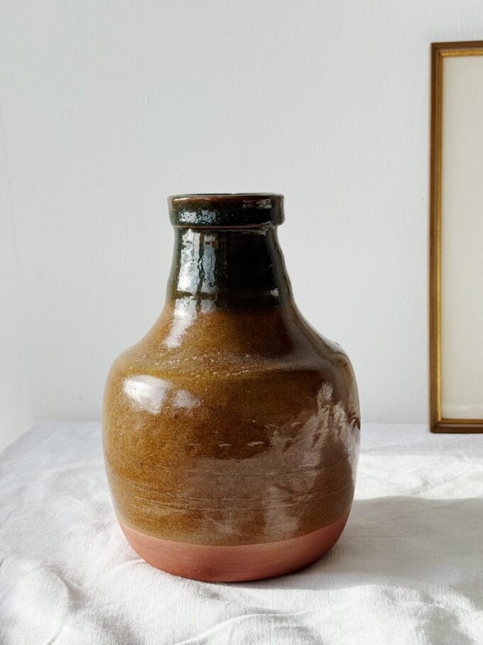 Vintage 60s Rustic Mid Century minimalist West German ceramic vase