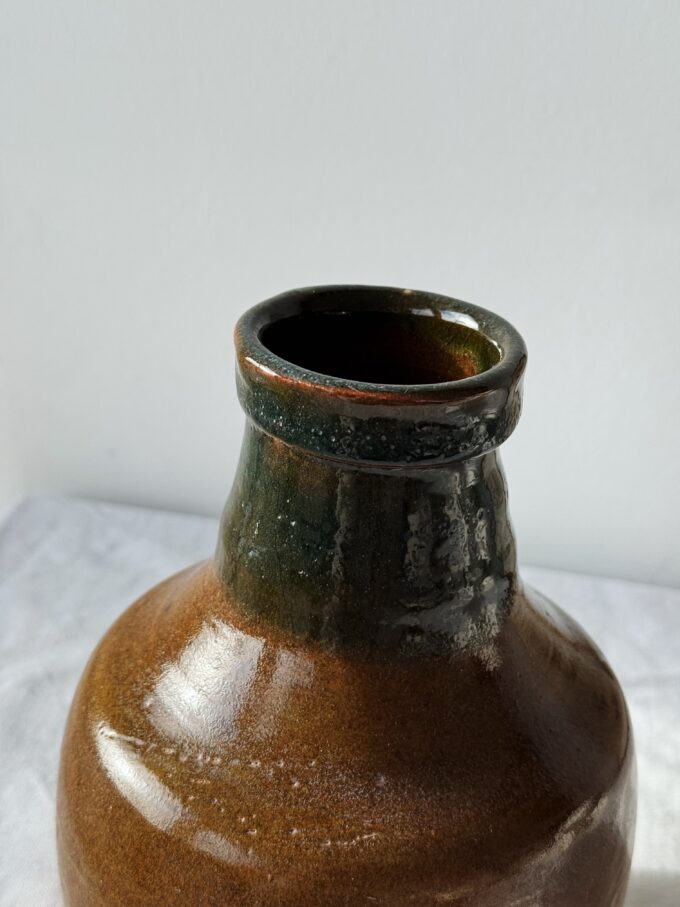 Vintage 60s Rustic Mid Century minimalist West German ceramic vase