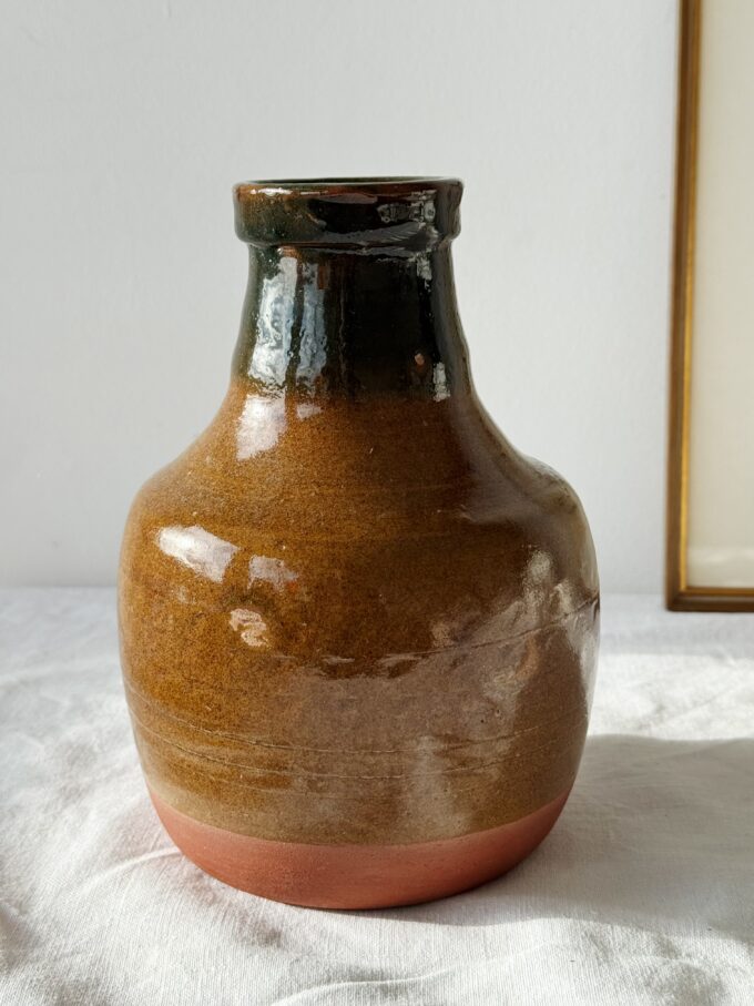 Vintage 60s Rustic Mid Century minimalist West German ceramic vase