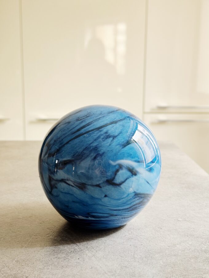 Vintage 80s art glass decorative object from MDINA glass