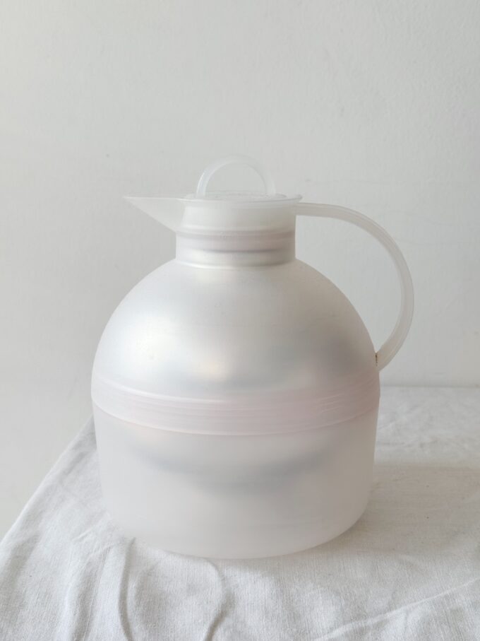 Vintage 80s modernist Vacuum Thermos Carafe Jug from ALFI Germany