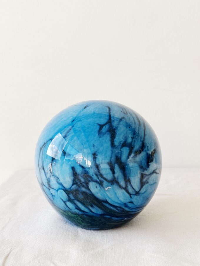 Vintage 80s art glass decorative object from MDINA glass
