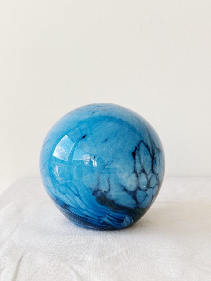 Vintage 80s art glass decorative object from MDINA glass