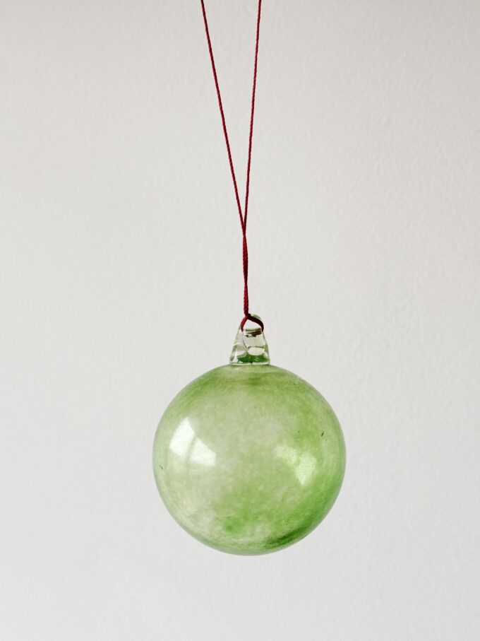 Vintage art glass Ball ornament from Mdina Glassworks