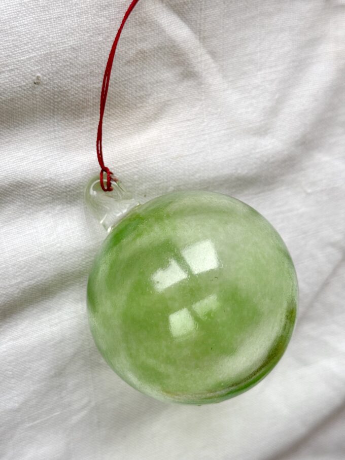 Vintage art glass Ball ornament from Mdina Glassworks